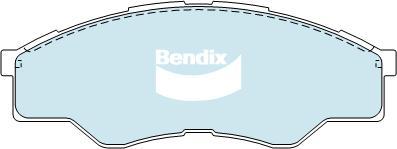 Bendix-AU DB1741 -4WD - Bremžu uzliku kompl., Disku bremzes autodraugiem.lv