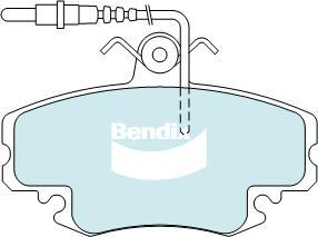 Bendix-AU DB1711 GCT - Bremžu uzliku kompl., Disku bremzes autodraugiem.lv