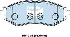 Bendix-AU DB1725 GCT - Bremžu uzliku kompl., Disku bremzes autodraugiem.lv