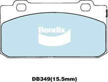 Bendix-AU DB349 GCT - Bremžu uzliku kompl., Disku bremzes autodraugiem.lv
