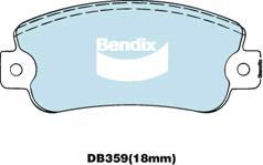 Bendix-AU DB359 GCT - Bremžu uzliku kompl., Disku bremzes autodraugiem.lv