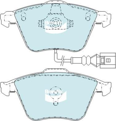 Bendix-AU DB2402 EURO+ - Bremžu uzliku kompl., Disku bremzes autodraugiem.lv