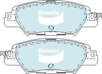 Bendix-AU DB2414 -4WD - Bremžu uzliku kompl., Disku bremzes autodraugiem.lv