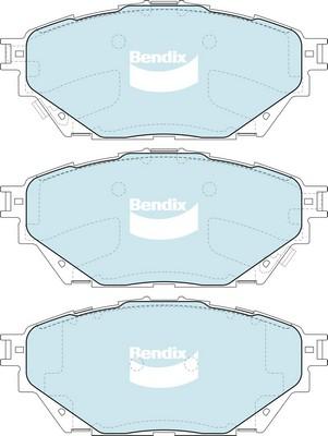 Bendix-AU DB2423 HD - Bremžu uzliku kompl., Disku bremzes autodraugiem.lv