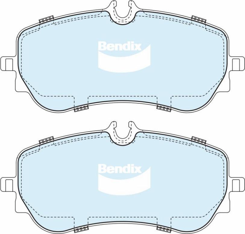 Bendix-AU DB2596 HD - Bremžu uzliku kompl., Disku bremzes autodraugiem.lv