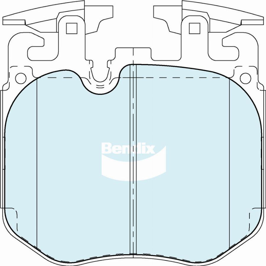 Bendix-AU DB2562 EURO+ - Bremžu uzliku kompl., Disku bremzes autodraugiem.lv