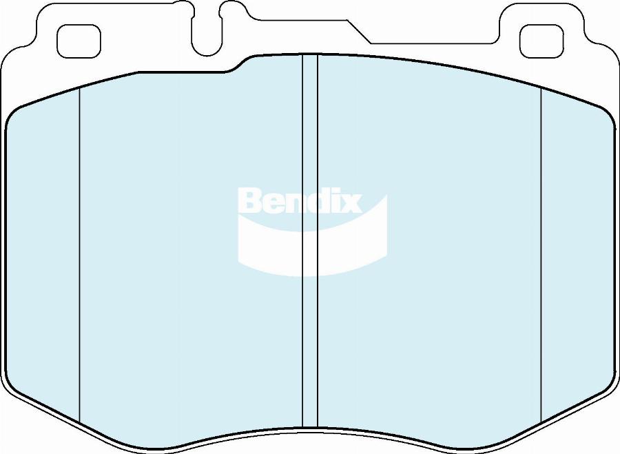 Bendix-AU DB2658 EURO+ - Bremžu uzliku kompl., Disku bremzes autodraugiem.lv