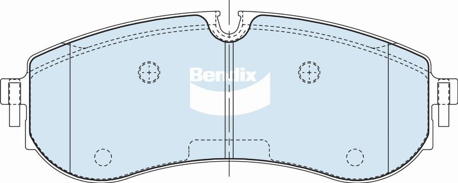 Bendix-AU DB2684 HD - Bremžu uzliku kompl., Disku bremzes autodraugiem.lv