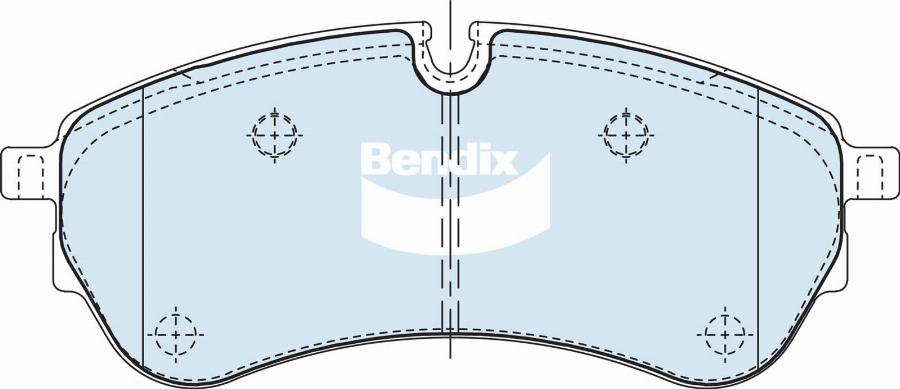 Bendix-AU DB2681 HD - Bremžu uzliku kompl., Disku bremzes autodraugiem.lv