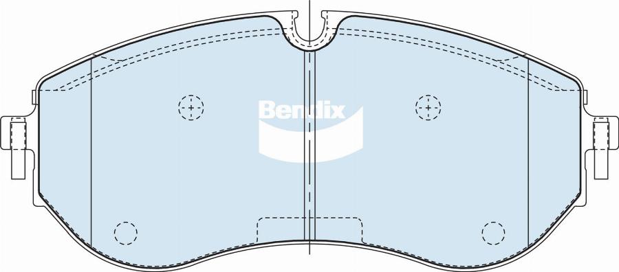 Bendix-AU DB2683 HD - Bremžu uzliku kompl., Disku bremzes autodraugiem.lv