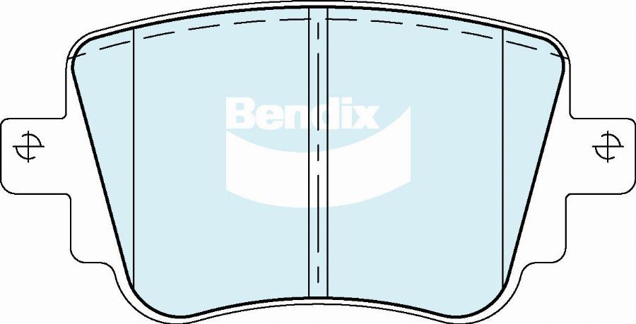 Bendix-AU DB2626 EURO+ - Bremžu uzliku kompl., Disku bremzes autodraugiem.lv