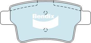 Bendix-AU DB2041 EURO+ - Bremžu uzliku kompl., Disku bremzes autodraugiem.lv