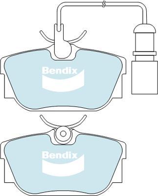 Bendix-AU DB2055 HD - Bremžu uzliku kompl., Disku bremzes autodraugiem.lv