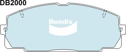 Bendix-AU DB2000 HD - Bremžu uzliku kompl., Disku bremzes autodraugiem.lv