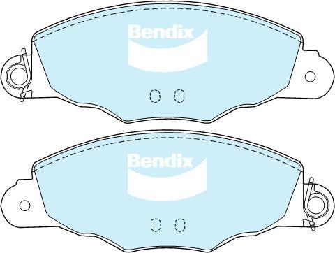 Bendix-AU DB2012 HD - Bremžu uzliku kompl., Disku bremzes autodraugiem.lv