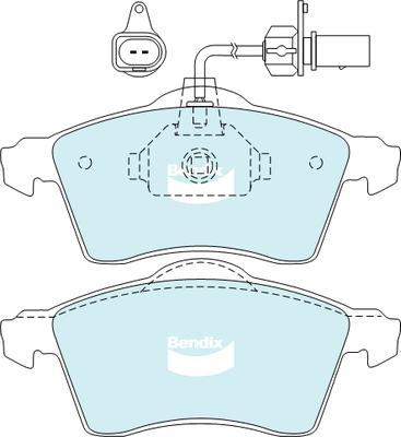 Bendix-AU DB2031 EURO+ - Bremžu uzliku kompl., Disku bremzes autodraugiem.lv