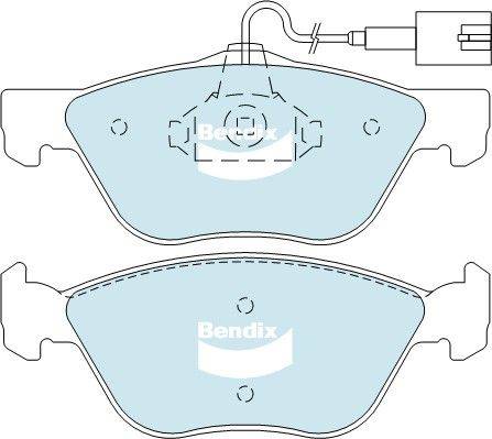 Bendix-AU DB2037 HD - Bremžu uzliku kompl., Disku bremzes autodraugiem.lv