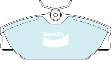 Bendix-AU DB2029 EURO+ - Bremžu uzliku kompl., Disku bremzes autodraugiem.lv