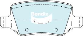 Bendix-AU DB2020 EURO+ - Bremžu uzliku kompl., Disku bremzes autodraugiem.lv