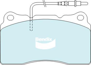 Bendix-AU DB2023 EURO+ - Bremžu uzliku kompl., Disku bremzes autodraugiem.lv