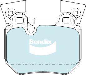 Bendix-AU DB2196 EURO+ - Bremžu uzliku kompl., Disku bremzes autodraugiem.lv