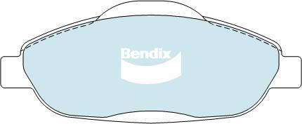 Bendix-AU DB2119 EURO+ - Bremžu uzliku kompl., Disku bremzes autodraugiem.lv