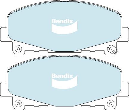 Bendix-AU DB2118 GCT - Bremžu uzliku kompl., Disku bremzes autodraugiem.lv