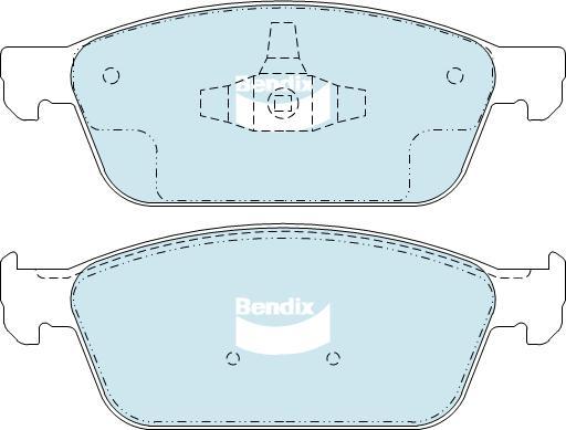 Bendix-AU DB2353 GCT - Bremžu uzliku kompl., Disku bremzes autodraugiem.lv