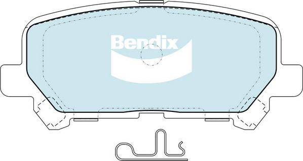 Bendix-AU DB2368 HD - Bremžu uzliku kompl., Disku bremzes autodraugiem.lv