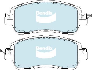 Bendix-AU DB2334-GCT - Bremžu uzliku kompl., Disku bremzes autodraugiem.lv