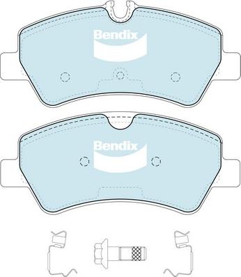 Bendix-AU DB2329 HD - Bremžu uzliku kompl., Disku bremzes autodraugiem.lv