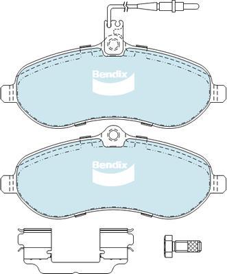 Bendix-AU DB2326 EURO+ - Bremžu uzliku kompl., Disku bremzes autodraugiem.lv