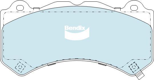 Bendix-AU DB2375 -4WD - Bremžu uzliku kompl., Disku bremzes autodraugiem.lv