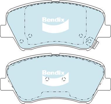 Bendix-AU DB2240 GCT - Bremžu uzliku kompl., Disku bremzes autodraugiem.lv