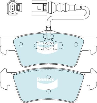 Bendix-AU DB2201 HD - Bremžu uzliku kompl., Disku bremzes autodraugiem.lv