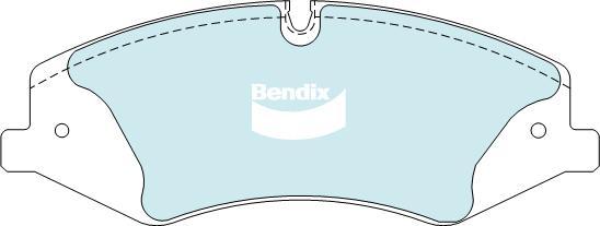 Bendix-AU DB2203 HD - Bremžu uzliku kompl., Disku bremzes autodraugiem.lv
