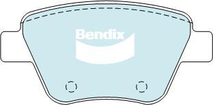 Bendix-AU DB2211 EURO+ - Bremžu uzliku kompl., Disku bremzes autodraugiem.lv