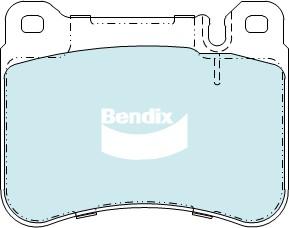 Bendix-AU DB2235 GCT - Bremžu uzliku kompl., Disku bremzes autodraugiem.lv
