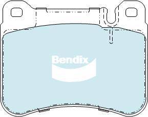 Bendix-AU DB2235 HD - Bremžu uzliku kompl., Disku bremzes autodraugiem.lv