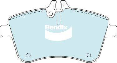 Bendix-AU DB2233 HD - Bremžu uzliku kompl., Disku bremzes autodraugiem.lv