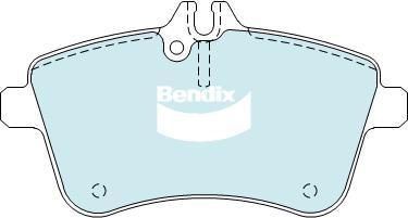 Bendix-AU DB2233 EURO+ - Bremžu uzliku kompl., Disku bremzes autodraugiem.lv
