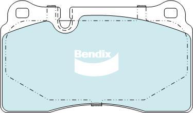 Bendix-AU DB2228 EURO+ - Bremžu uzliku kompl., Disku bremzes autodraugiem.lv