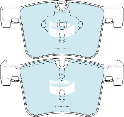 Bendix-AU DB2223 EURO+ - Bremžu uzliku kompl., Disku bremzes autodraugiem.lv