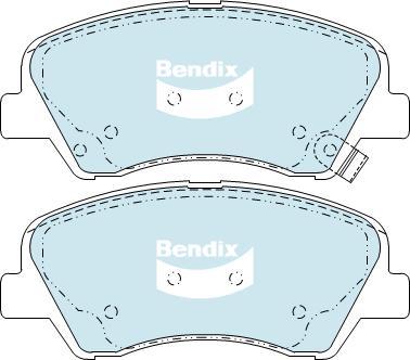 Bendix-AU DB2272 GCT - Bremžu uzliku kompl., Disku bremzes autodraugiem.lv