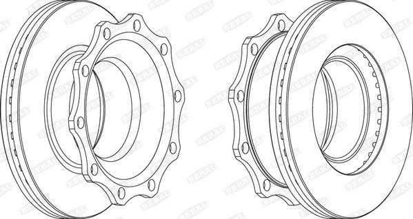 Beral BCR203A - Bremžu diski autodraugiem.lv