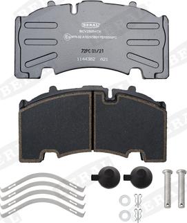 Beral BCV29264TK - Bremžu uzliku kompl., Disku bremzes autodraugiem.lv