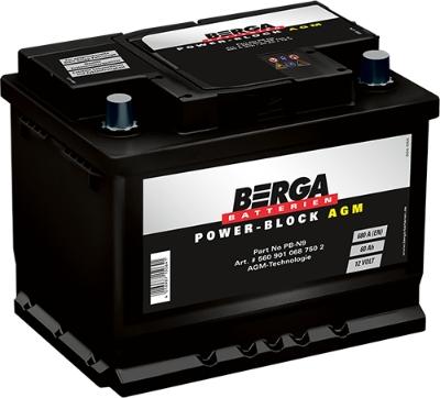 BERGA 5609010687502 - Startera akumulatoru baterija autodraugiem.lv