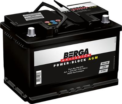 BERGA 5709010767502 - Startera akumulatoru baterija autodraugiem.lv