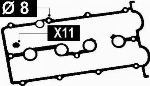 BGA RK3352 - Blīvju komplekts, Motora bloka galvas vāks autodraugiem.lv