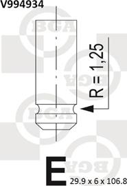 BGA V994934 - Izplūdes vārsts autodraugiem.lv